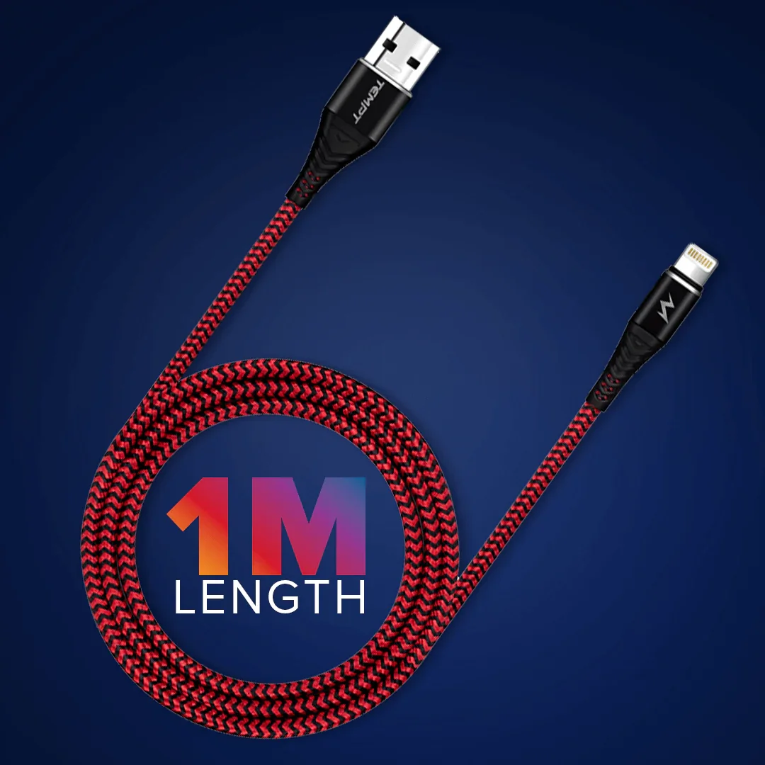 Twist Braided with Aluminium Shell USB to Lightning Cable - Image 6