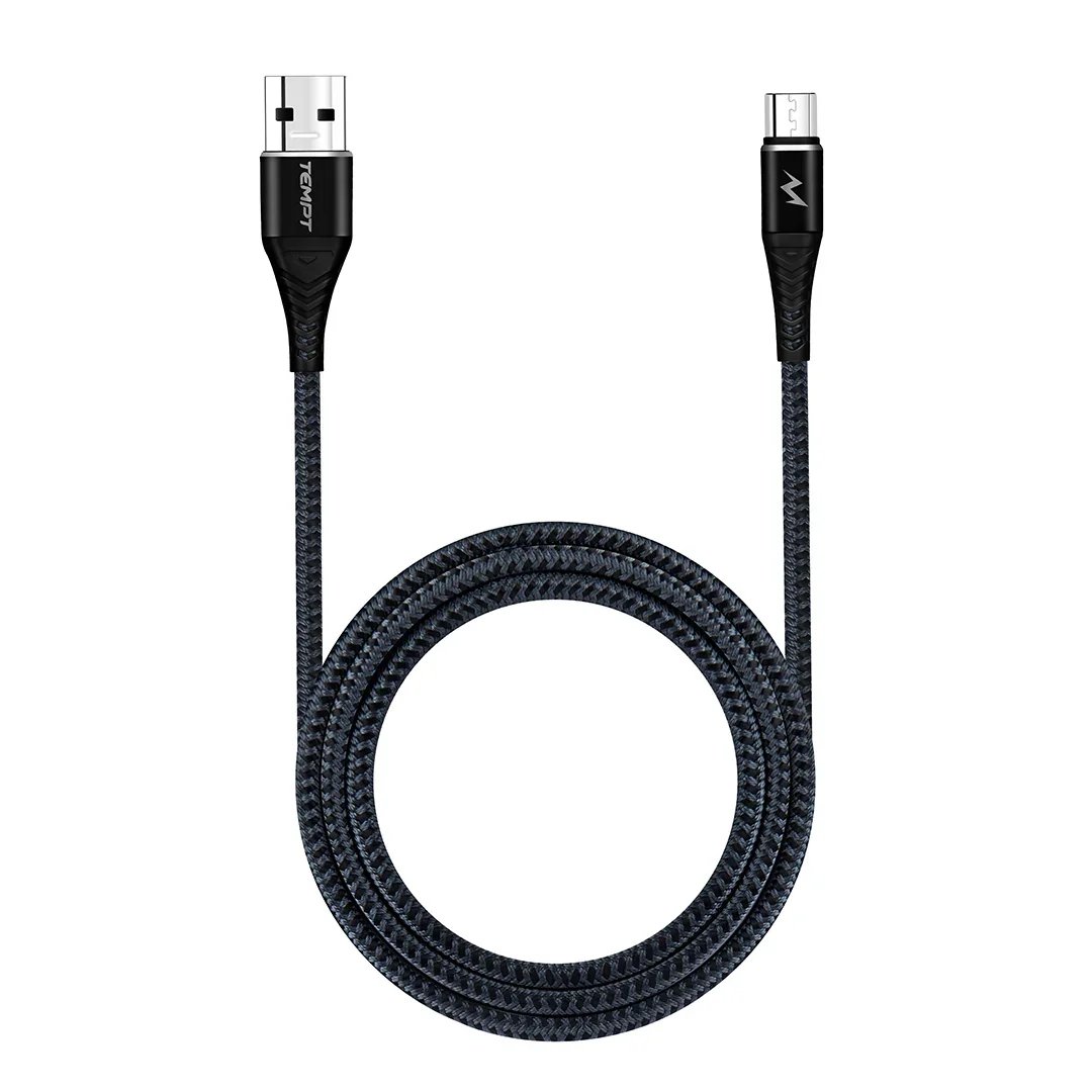 Twist Braided with Aluminium Shell USB to Micro USB Cable - Image 5