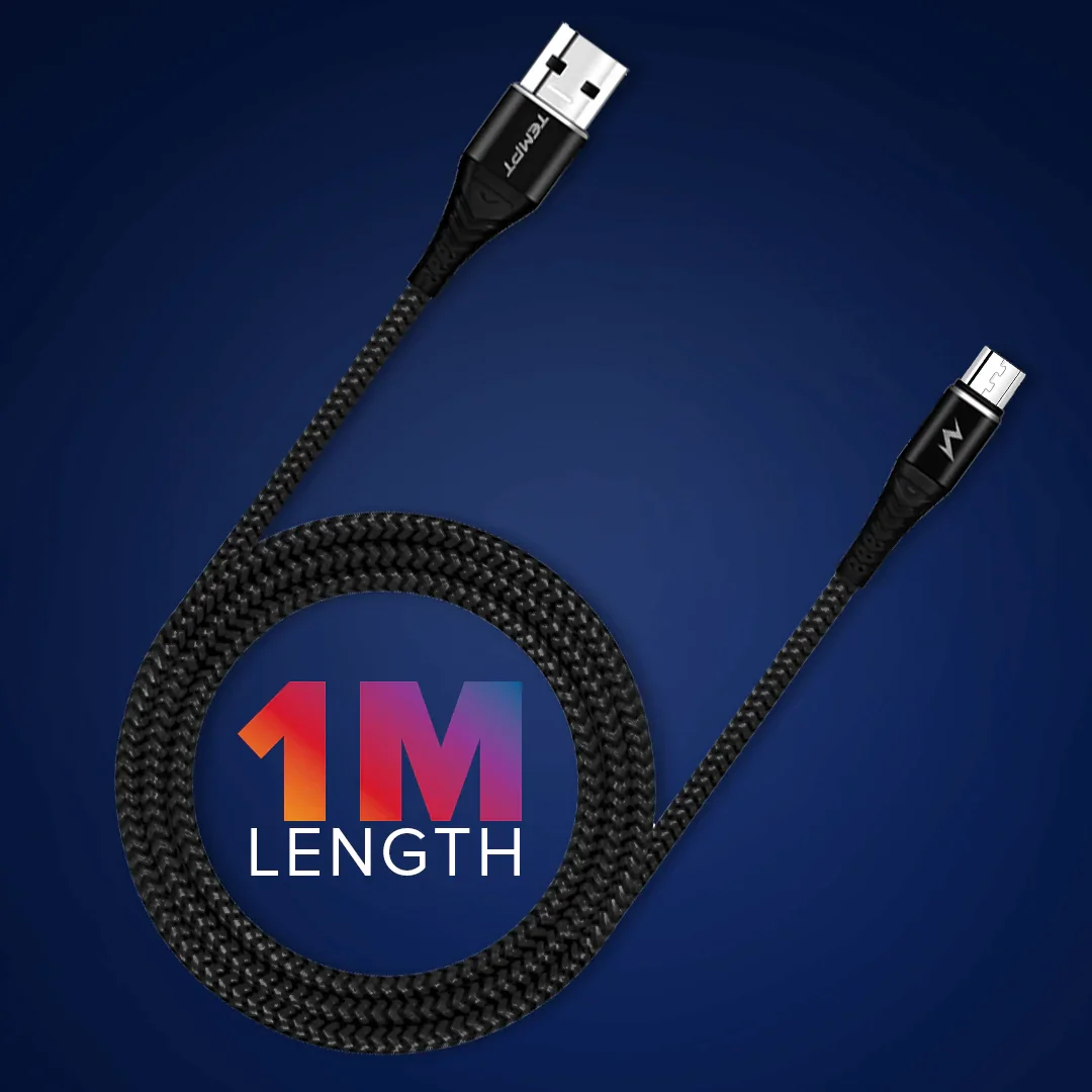 Twist Braided with Aluminium Shell USB to Micro USB Cable - Image 6